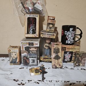 Walking Dead Collectible Set with Black and Brown Accents